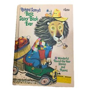 Vintage 1968 Richard Scarry's Best Story Book Ever 11" Hardcover